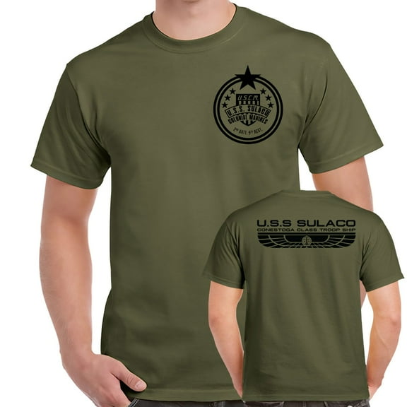 USS Sulaco Colonial Marines Double Sided Shirt-Medium