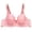 Pink, variant on WCJM Pink Womens Cut Bra Underwear Bralette Crop Top Female Bra Brassiere Bra Thin Cup Bra Unpadded Bra