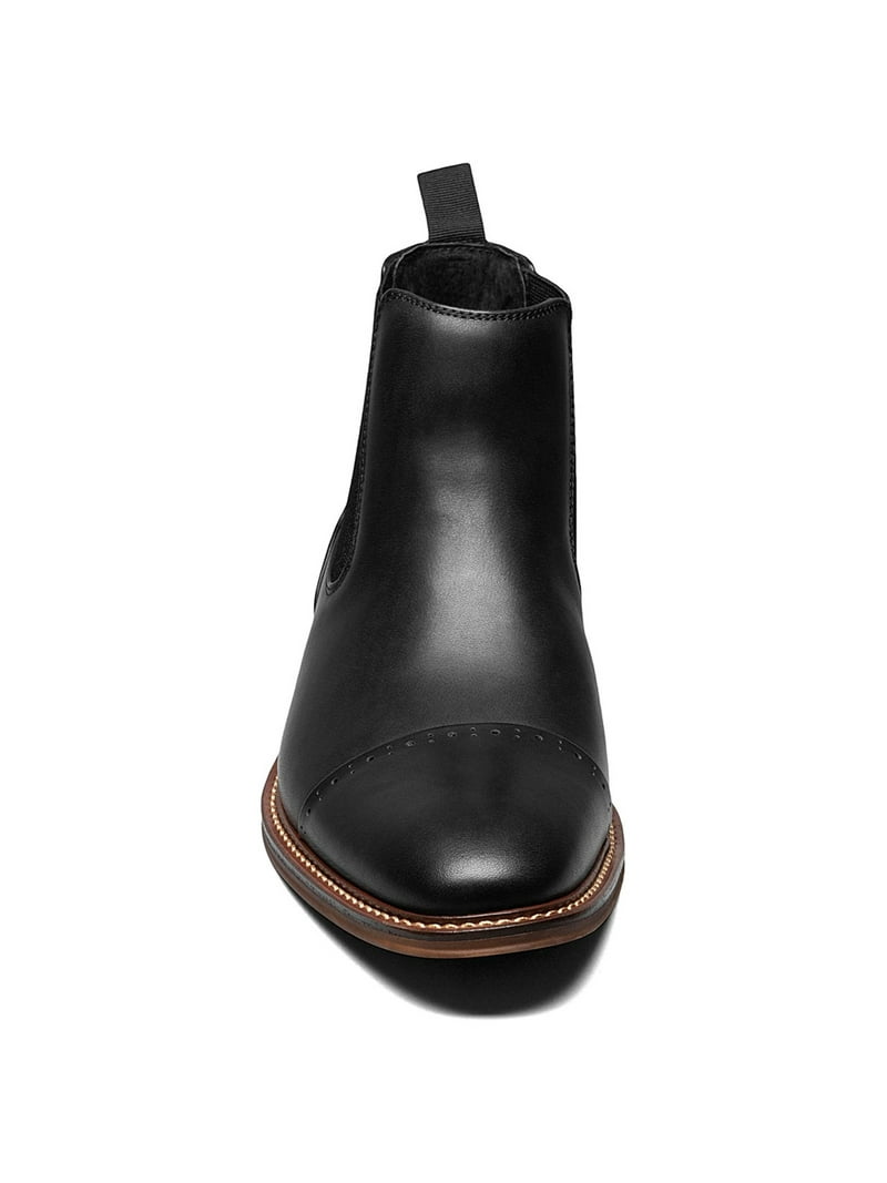 STACY ADAMS Mens Black Brogue Detail Comfort Arch Support  display picture 1