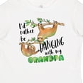 thumbnail image 4 of Inktastic Id Rather Be Hanging with My Grandpa- Cute Sloths Boys or Girls Baby T-Shirt, 4 of 5