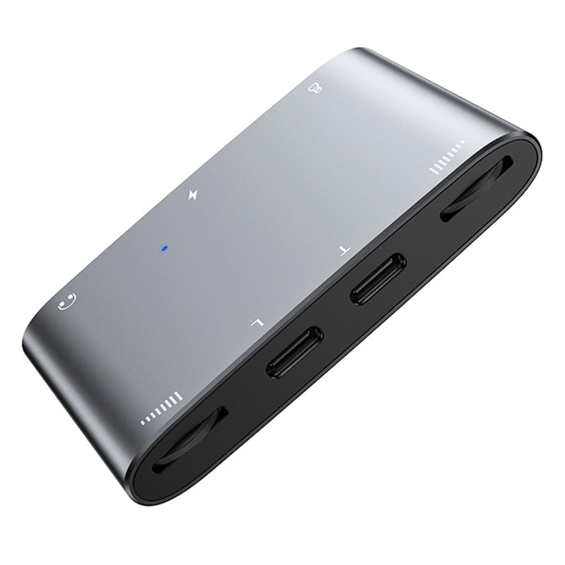 Audio Interface Adapter for Livestreaming Dual Stereo High-Resolution Sound Card for Live Singing and Recording