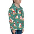 thumbnail image 3 of Kdxio Yachts And Buoys Pattern Boys Athletic Unisex Boys Girls Hoodie with Pocket Sweatshirts-Medium, 3 of 6