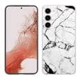 thumbnail image 1 of TalkingCase Slim Phone Case Compatible for Samsung Galaxy S23+ Plus 2023, Blk White Marble 5 Print, Lightweight, Flexible, USA, 1 of 7