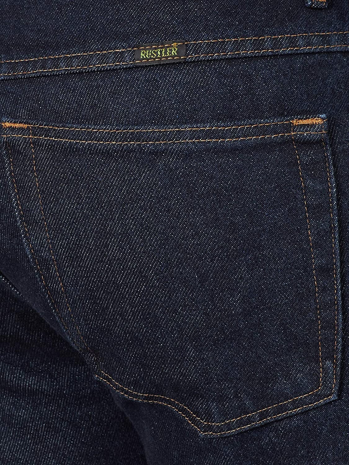 Rustler Men's Classic Regular Fit 33W x 30L Soft Rinse