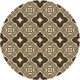 thumbnail image 1 of Ahgly Company Machine Washable Indoor Round Transitional Brown Sugar Brown Area Rugs, 4' Round, 1 of 7