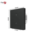 thumbnail image 1 of LEFU Variateur Intelligent pour ZigBee Compatible 1-3 Gang Contrôle de Lumière Sans Fil Gradable pour Application Smart Life Maison Commande Vocale Planification à Distance, 1 of 10