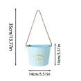 thumbnail image 2 of SHAGUOZHOU Ceramic Vases for Flowers 14 Inches Potted Live Cat Friendly Small Flower for Indoor Ceramic Country Style Half Round Wall Planter – Vintage Distressed Metal Hanging For, 2 of 3