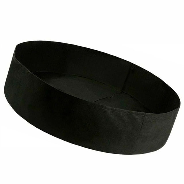 Bolsa de plantación redonda para jardín al aire libre, invernadero, fieltro, tela, planta, flor, vegetal, maceta, cubo, negro, 50x20cm kenally HA5752-01