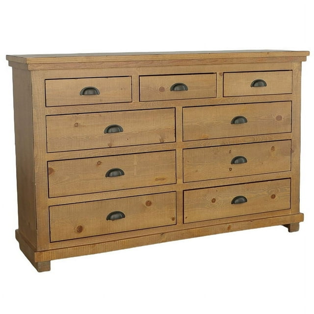 Progressive Furniture Commode en Bois de Saule en Bronzage de Pin Affligé