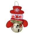 thumbnail image 1 of Cateissary Campana de árbol de Navidad fiesta temática Festival colgante de Navidad decorativo de temporada DIY puerta frontal al aire libre Kits de decoración para fiestas Oro Tipo 2, 1 of 6