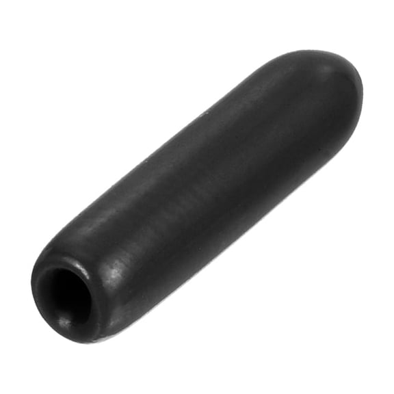 Uxcell 25pcs Rubber End Caps 1/8"(3mm) ID Vinyl Round End Cap Cover Black