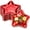 Red, variant on 24 Pack Star Shape Paper Plates, Artrylin 9.45 Inches Pentagram Dinnerware Plate, Red Twinkle Star Dessert Plates, Disposable Party Plate for Appetizers Wedding Birthday Independence Day