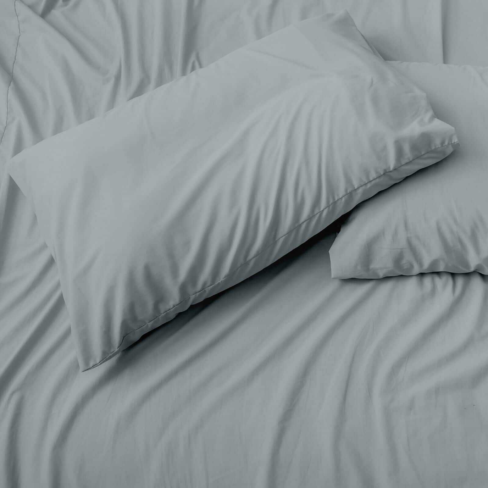 CYPRESS LINEN Luxury Stay Cool 1800 TC Cotton Feel Rayon from Bamboo Deep Pocket Sheet Set Striped Gray Striped Queen