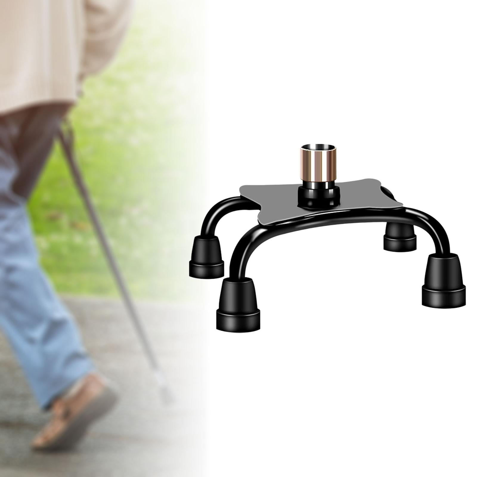 Base Quad Extra Universal Accessory Tip Cane with rod walking Stability Cane 4 Pads Tips Rubber Feet Cane for Support Foot Cane Large Ferrules