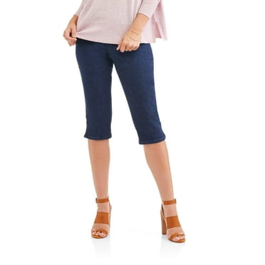 RealSize Women’s 17" Pull On Stretch Capri Pants