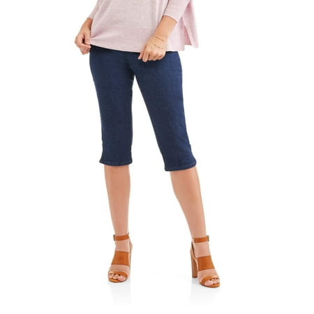 Women's Stretch Denim Pull On Capri