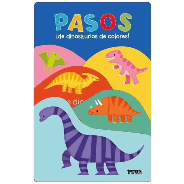Pasos ¡de dinosaurios de colores! Blanco