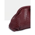 thumbnail image 5 of Women's Woven Cloud Clutch Bag, Burgundy, 5 of 6