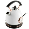 MegaChef 1.8 Liter Half Circle Electric Tea Kettle with Thermostat in