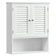 thumbnail image 1 of VASAGLE Armario de Pared para Baño, Armario de Almacenamiento Colgante, Armario con Estante Ajustable, Puertas de Doble Persiana, 20 x 60 x 70 cm, Blanco MBBC27WT, 1 of 5