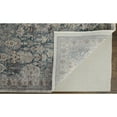 thumbnail image 6 of 5' X 7' Blue And Ivory Floral Power Loom Stain Resistant Area Rug, 6 of 10
