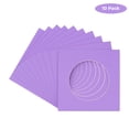 thumbnail image 2 of Light Purple Acid Free 7x7 Cirlce Picture Frame Mat with White Core Bevel Cut for 5x5 Pictures -, 2 of 3