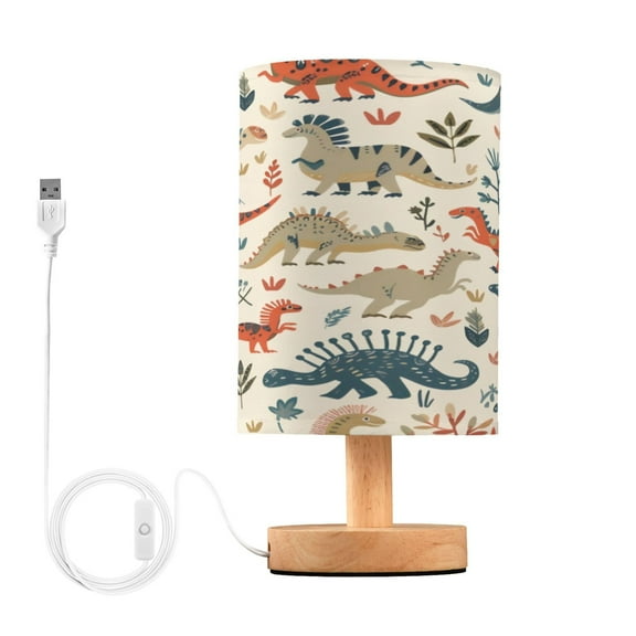 Desk Lamp Bedside Lamp 5.12x9.7In LED Lamp With USB Charging Interface For Bedroom Living Room Office Study Stylish Decoration Colorful Dinosaur