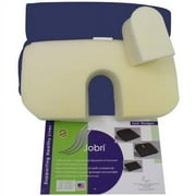 Jobri BetterPosture Memory Seat Wedge with Removable Coccyx Cut-Out, Blue