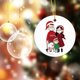 thumbnail image 5 of Adorno de Navidad 2020-Santa Claus entregando regalos, decoración de fiesta de Navidad conjunto de decoración de árbol de Navidad JFHHH pequeña, 5 of 5