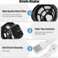 thumbnail image 2 of MesaSe 2030 Vacuum Filter for Bissell Vacuum Models 2030  20303  20306  20307  20309  2030H  2030V  2030X  2030Z  Replace Part 1611501  4-Pack Mesh Filters and 6-Pack Foam Filters, 2 of 7