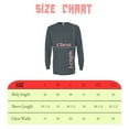 thumbnail image 2 of Gildan Heavy Cotton Long Sleeve T-Shirt, Men's Dark Heather T-Shirt Pack of 4, S Size Casual Tee, 2 of 5