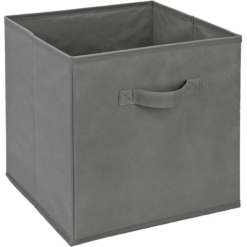 Simplify Collapsible Storage Cube Non-woven Material in Grey - Walmart.com