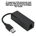 thumbnail image 3 of 56k Data Modem, Usb 56k External Dial Up Voice Fax Data Modem Fit For Win7 Win8 Win10 Xp, Increase Network Capability And Provide Faster Streaming And Downloading Throughout Your Home., 3 of 9