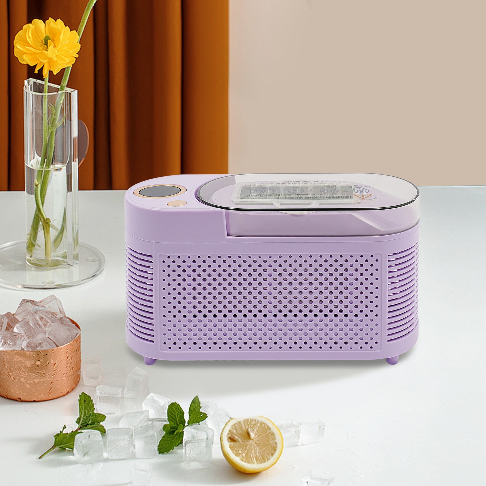 Ice Maker, Mini Countertop Ice Maker, Compact Ice Machine for Home/Car/Travel