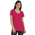 thumbnail image 1 of Inkmeso Inkmeso Womens Scoop-Neck T-shirt Short Sleeve Summer Basic Tee, 1 of 7