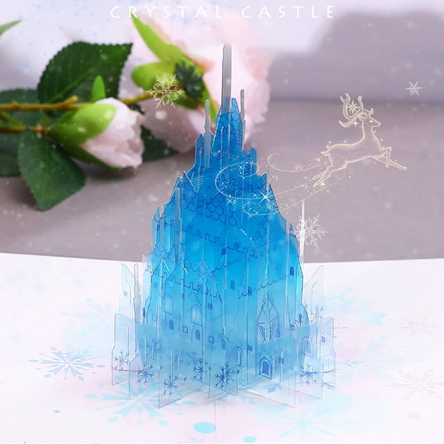 Agiferg Christmas Greeting card three-dimensional 3D Handmade Gift Card Thank You Card