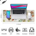 thumbnail image 5 of Long Mouse Pads for Desk,Colorful Chicken Pattern Desk Mats on Top Of Desks, Desk Mouse Pad Extra Large with 3mm Non-Slip Base and Stitched Edge for Gaming,Office,Work,Home 31.5x11.8in, 5 of 5