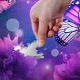 thumbnail image 3 of Purple Flowers and Butterflies Wooden Jigsaw Puzzles, Intellectual Entertainment Educational Puzzles Fun Family Game Creative Gift for Friends Parents Grandparents, 1000 Pieces, 3 of 6