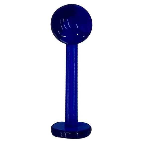 Labret All acrylic hypoallergenic 14G 3/8" 10mm good for lip ear