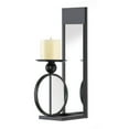 thumbnail image 4 of Zingz & Thingz Mirrored Candle Wall Sconce - 15.5" - Black and Clear, 4 of 4