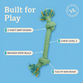 thumbnail image 5 of Vibrant Life Multicolor 2-Knot Rope Dog Toy, Chew Level 2, 5 of 9