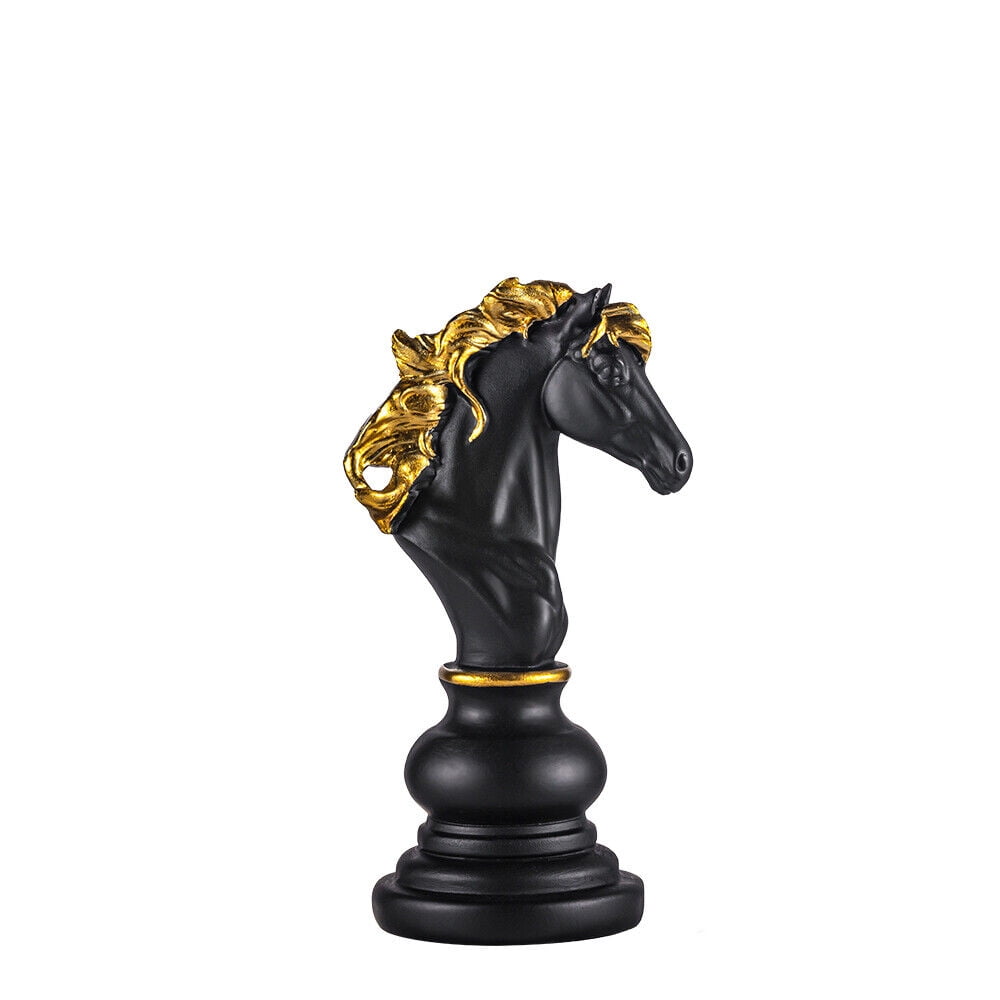 King Chess Piece Smooth Resin Figurine Study Queen Ornament Gift