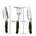thumbnail image 2 of Juego de herramientas de jardinería de 3 piezas Apuakthei, juego de herramientas manuales de aleación de aluminio, kit de jardinería con mango ergonómico antideslizante, 2 of 5