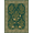 Green Gold, Pattern 4, variant on Design&I 9'x12' Washable Area Rug Abstract Botanical Boho Scroll Motif Southwestern Plant Vintage Refined for Great Room, Large Living Giant Skid-Resistant