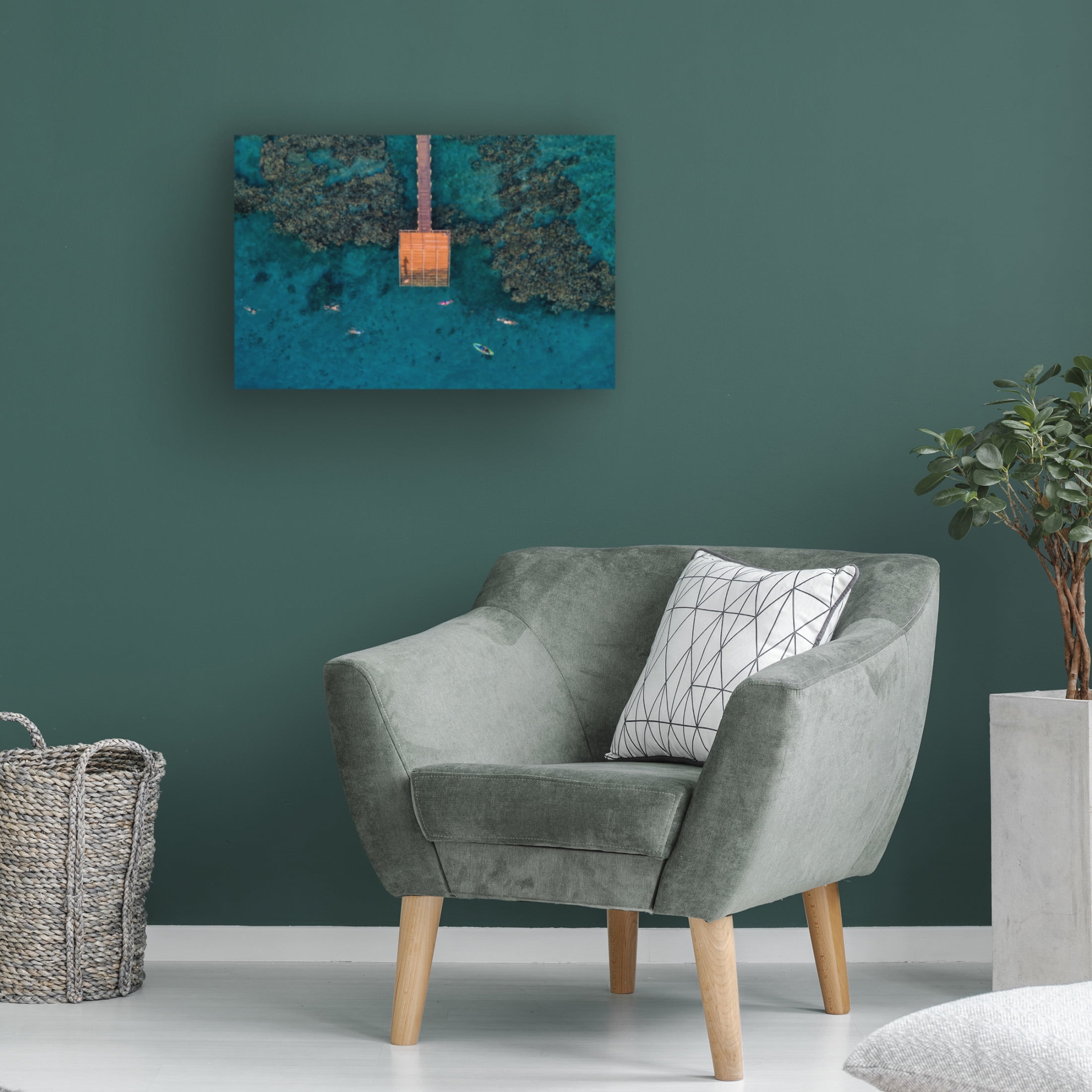 Canvas Wall Art - Ido Meirovich 'Coral Escape' Wall Art for Living Room, Bedroom, or Office Décor by Trademark Fine Art - 47 x 30 Inches
