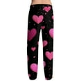 thumbnail image 7 of Resicozy Men's Valentine Pajama Pants Soft Lightweight Heart Print Lounge Sleep Bottoms with Pockets Drawstring Watermelon Red XL, 7 of 7