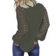 thumbnail image 4 of Pntutb Blusa de manga larga de encaje con cuello redondo y estampado navideño para mujer Tops sólidos Pntutb Pntutb-5660, 4 of 5