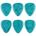 thumbnail image 3 of Exotic Plectrums - Turquoise Stone Guitar Or Bass Pick - 3.0 mm Ultra Heavy Gauge - 351 Shape - Specialty Handmade Stone Exotic Plectrum - 3 Pack, 3 of 5