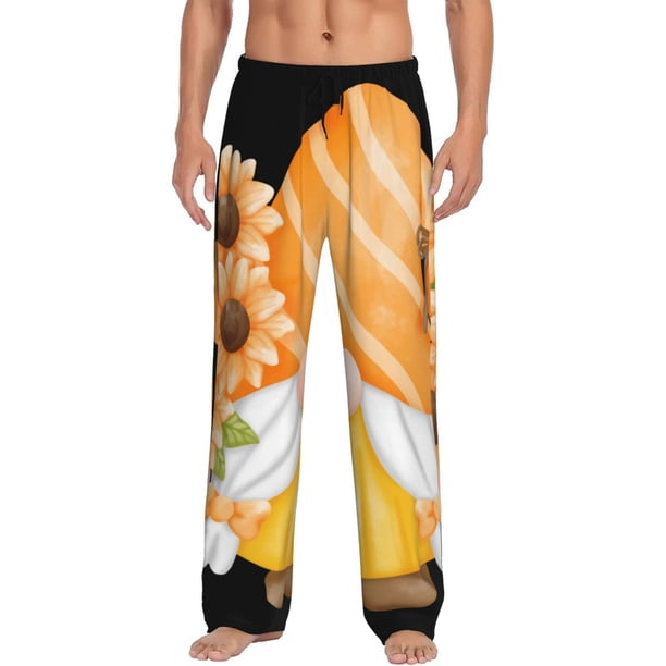 Balery Sunflower Gnomes 2 Pantalones de pijama para hombre, pijama ultraligero, pantalón de descanso-3X-Large