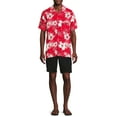 thumbnail image 2 of George Men's Printed Button Front Shirt with Short Sleeves, 2 of 5